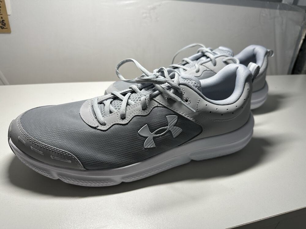 Under Armour Charged Assert 10 (102) Mod Gray/Mod Gray/White 15 US Sz 102